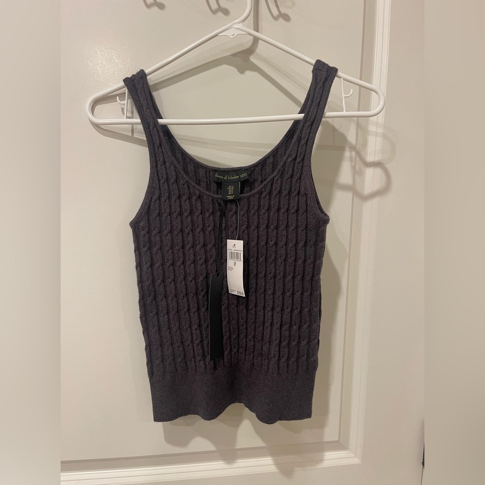 House of Harlow 1960 2pc ribbed tank and wide leg pants size small new